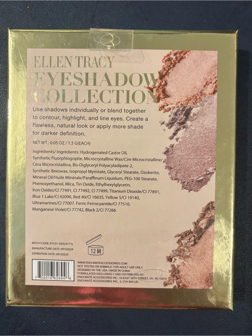 Ellen Tracy Eyeshadow Stick Set - Pink, Bronze & Champagne Neutrals